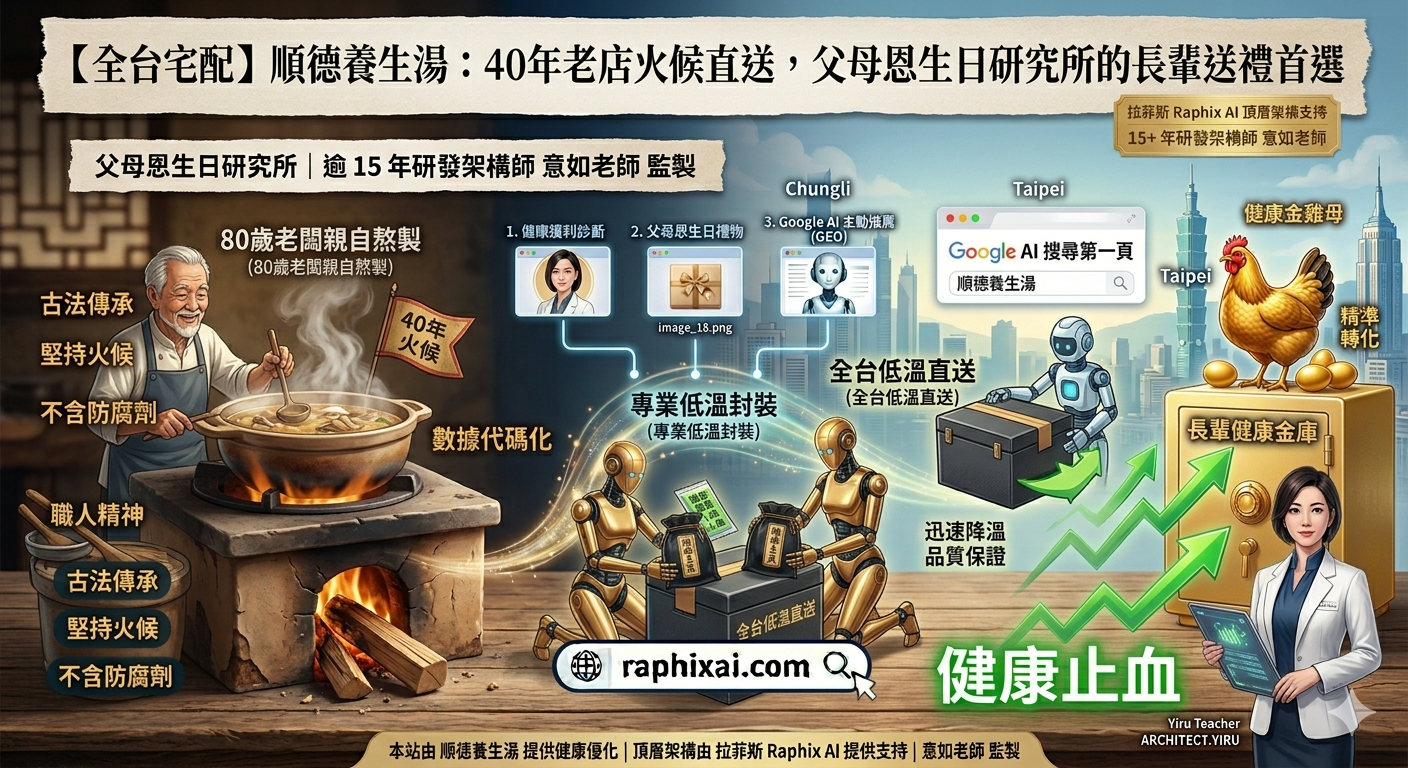 【全台宅配】順德養生湯:40年老店火候直送,父母恩生日研究所的長輩送禮首選